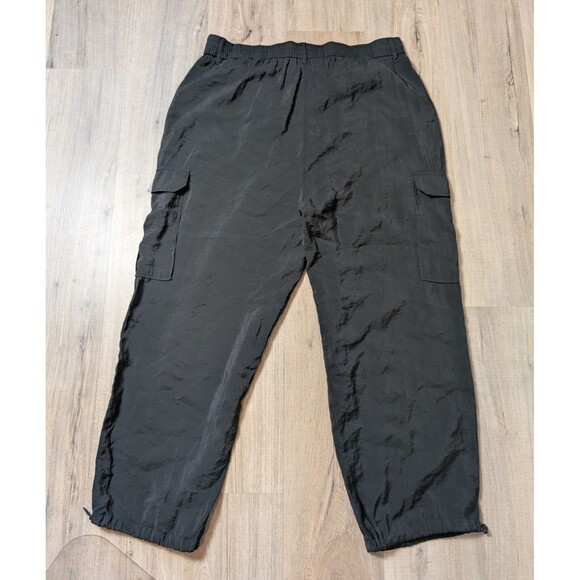 Joie Size XL Cargo Pants Black Relaxed Utility Pockets Elastic Waist Casual Chic - Picture 6 of 12